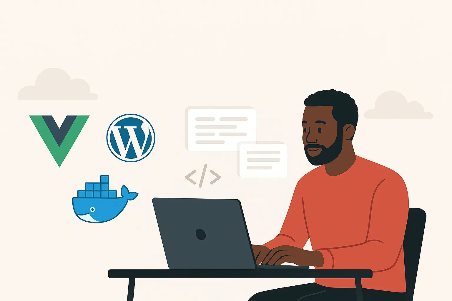 the vue from wordPress banner
